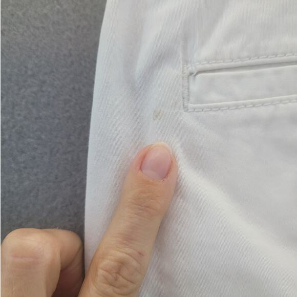 Tory Burch Women’s Ivory Cropped Chino Pants Size 28 Mid Rise Straight Leg GUC - Picture 14 of 14